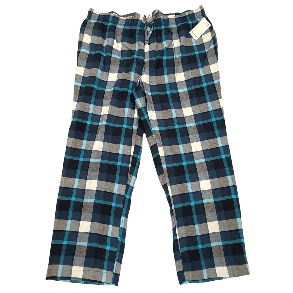 Goodfellow & Co‎ Blue Plaid Flannel Pajama Pants XXL